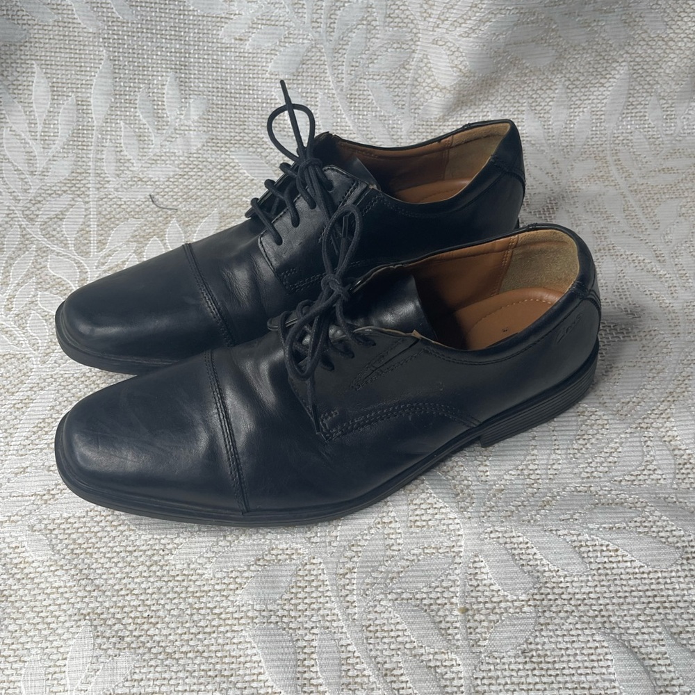 Clark’s black men’s dress shoe loafer size 9 - Picture 3 of 6